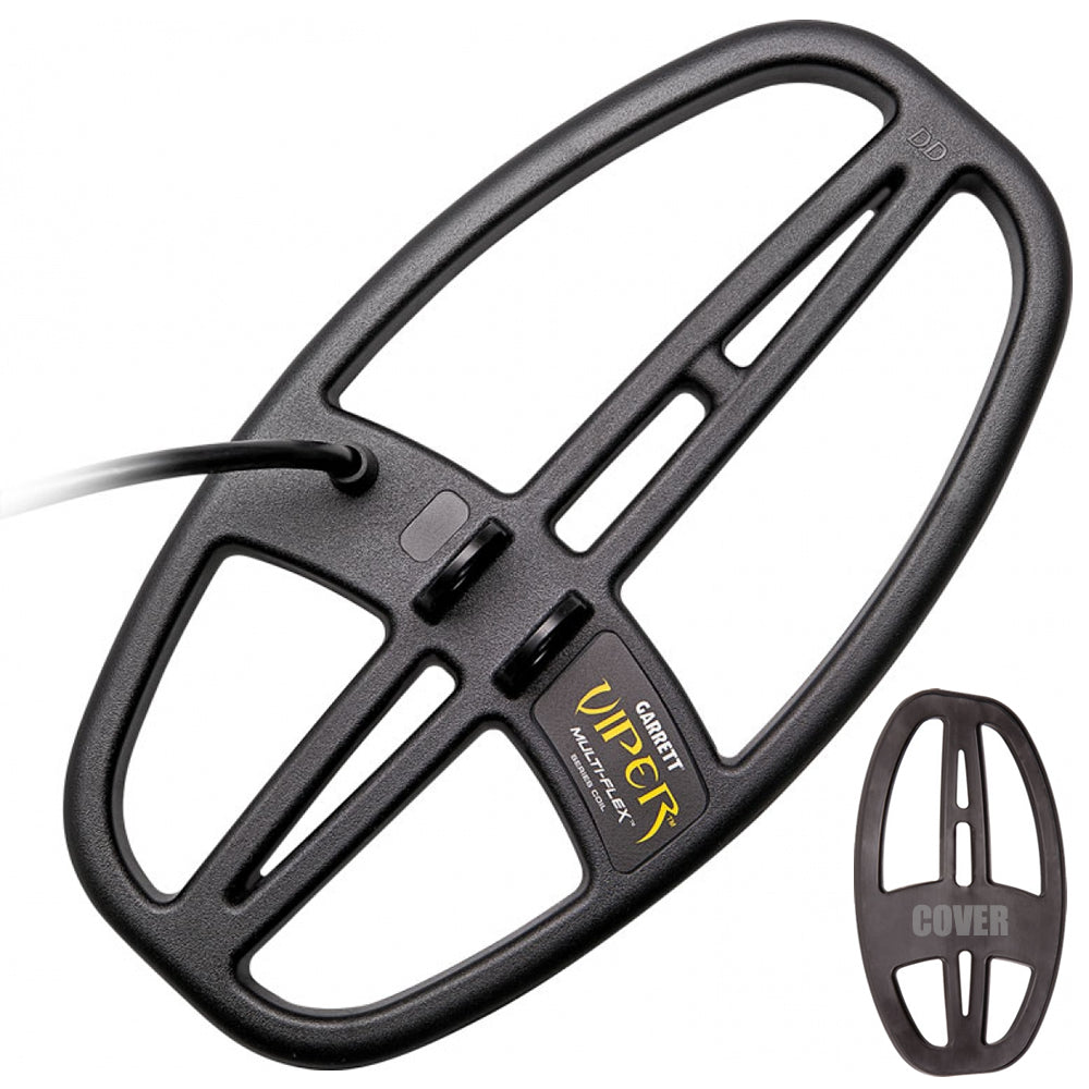 Garrett 6" x 11" Viper DD Submersible Search Coil with Coil Cover for ACE & APEX Metal Detectors