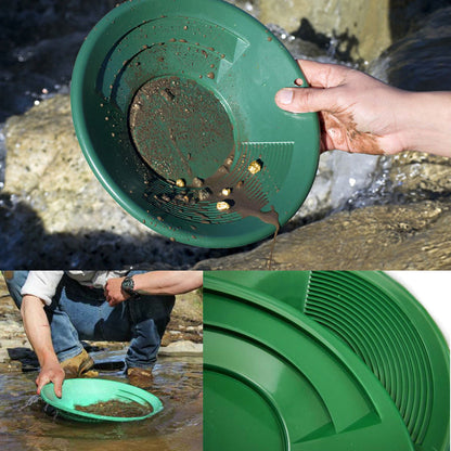 8-Piece Gold Panning Starter Kit – Includes Backpack, Classifier, Tools & Gold Pans