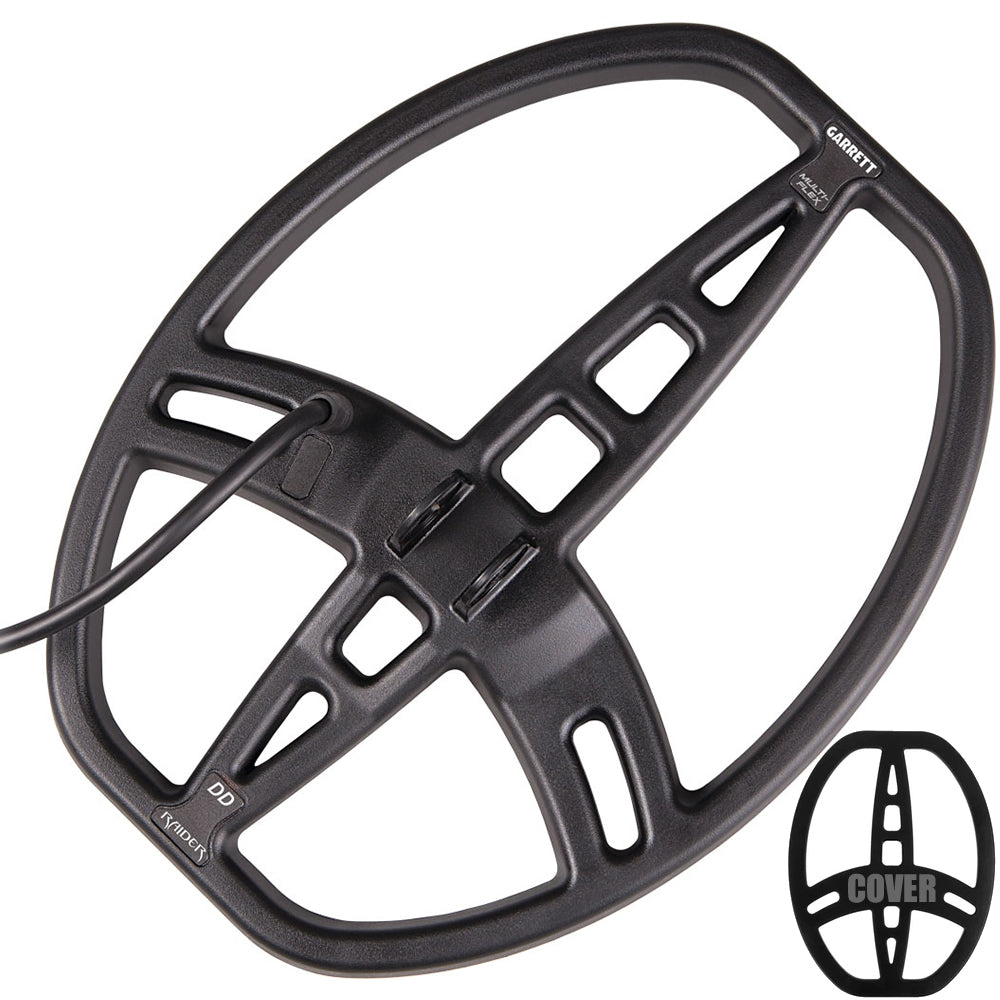Garrett 8.5" x 11" Raider DD Submersible Search Coil with Coil Cover for ACE & APEX Metal Detectors