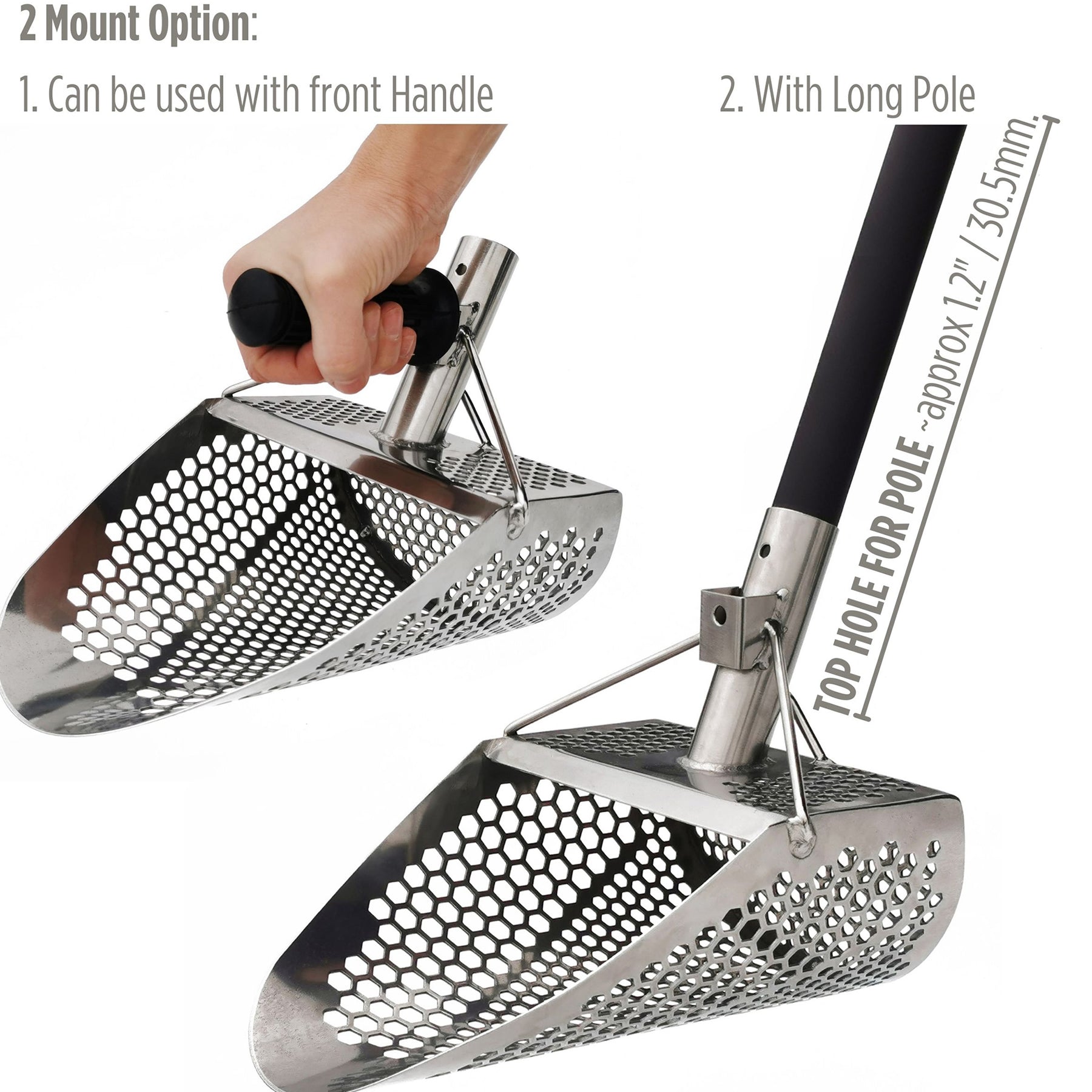 DragonXT Surge Premium Sand Scoop with front Handle – Lightweight & Durable