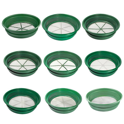 Gold Prospecting Classifier Set – 9 Stackable Sifting Pans