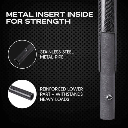 CKG Universal Travel Scoop Handle - Black Carbon Fiber