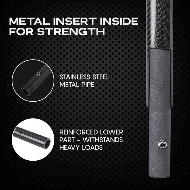 CKG Universal Travel Scoop Handle - Black Carbon Fiber