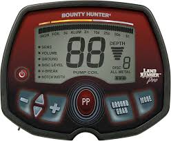 Bounty Hunter Land Ranger Pro Metal Detector - 11” DD Coil, Ground Balancing, Target ID, Enhanced V-Break
