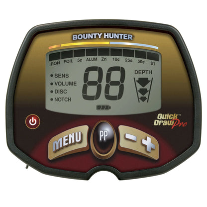 Bounty Hunter Quick Draw Pro Metal Detector - Pinpoint Mode, Depth Indication, Advanced Target Detection