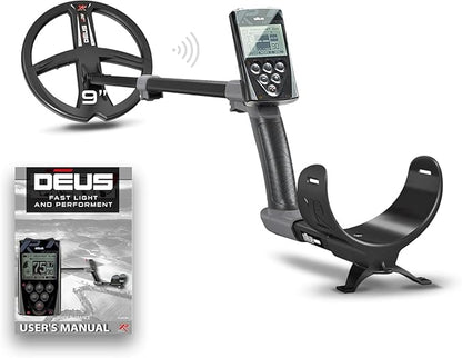 XP DEUS RC Weatherproof & Fully Wireless Metal Detector – Ideal for Treasure & Relic Hunting with 9" X35 Frequency Coil & WS5 Headphones