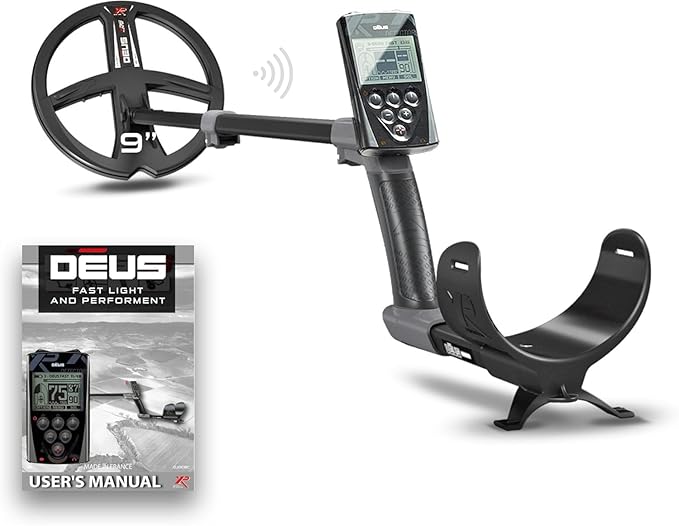 XP DEUS RC Weatherproof & Fully Wireless Metal Detector – Ideal for Treasure & Relic Hunting with 9" X35 Frequency Coil & WS5 Headphones