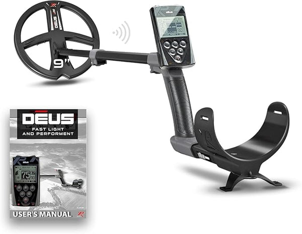 XP DEUS RC Wireless Waterproof Metal Detector with 9" Search Coil