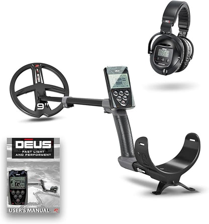 XP DEUS RC Weatherproof & Fully Wireless Metal Detector – Ideal for Treasure & Relic Hunting with 9" X35 Frequency Coil & WS5 Headphones