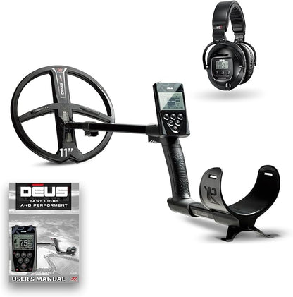 XP Deus RC Wireless Waterproof Metal Detector with 11" Search Coil & WS5 Headphones
