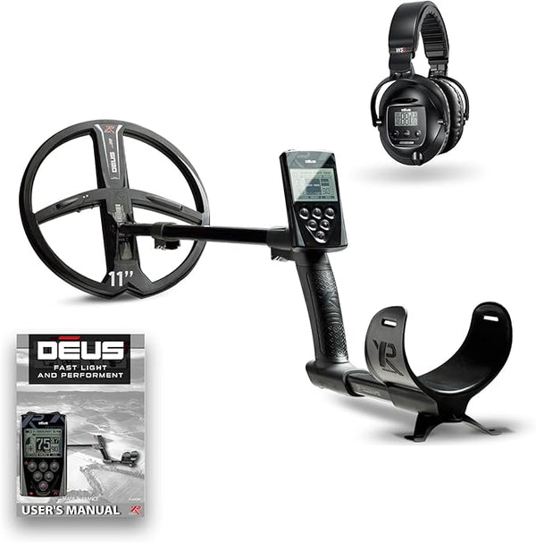 XP Deus RC Wireless Waterproof Metal Detector with 11" Search Coil & WS5 Headphones