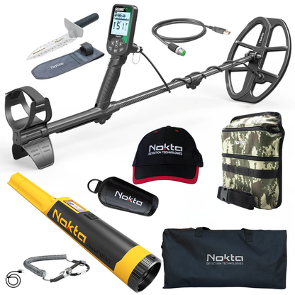 Nokta Score Waterproof Multi-Frequency Metal Detector + AccuPOINT Pinpointer Bundle