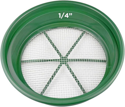 DRAGONXT 3-Piece 13¼" Stackable Gold Classifier Set – Heavy-Duty Sifting Screens for Prospecting – Fits 5-Gallon Buckets