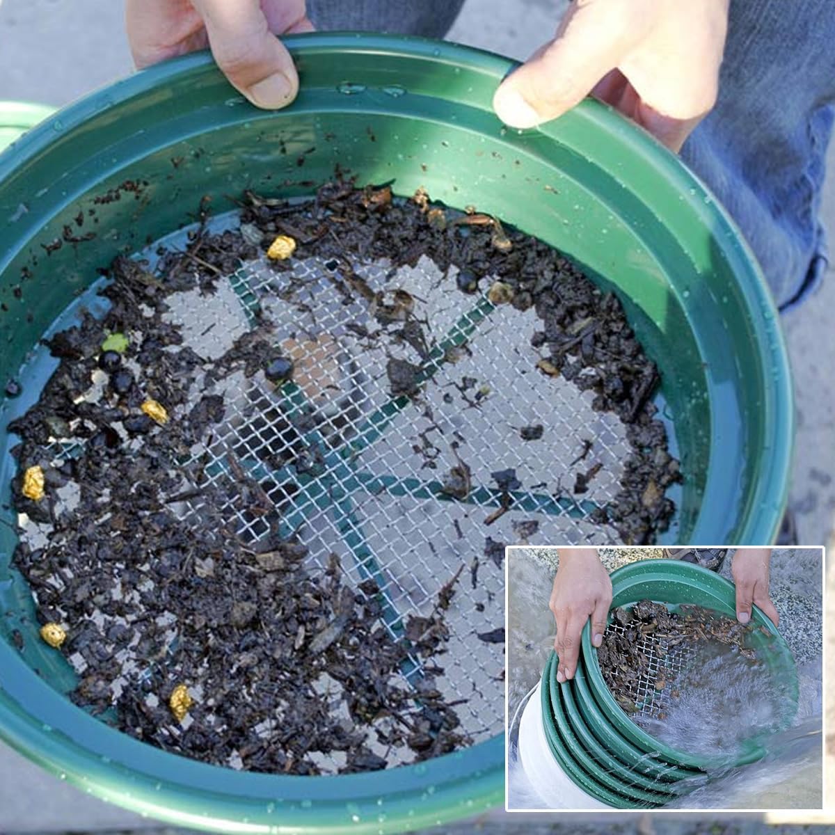 Detector_Hero-16-Piece Professional Gold Panning Kit – Complete Gold Prospecting Equipment with Pans, Classifiers, Backpack & Accessories-B0CF7RYC88-5