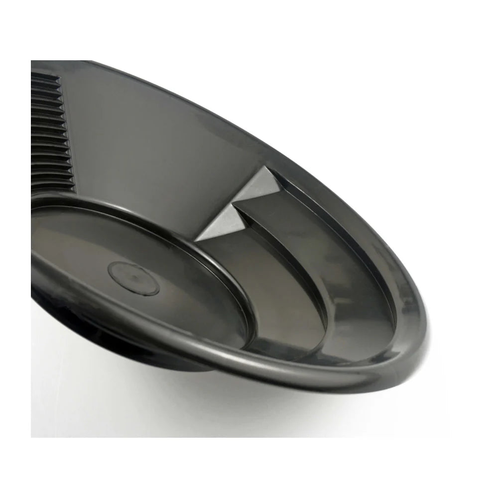 Detector_Hero-8" Gold Prospecting Pan – Black Plastic with Dual Riffles-GP1011BB8-2