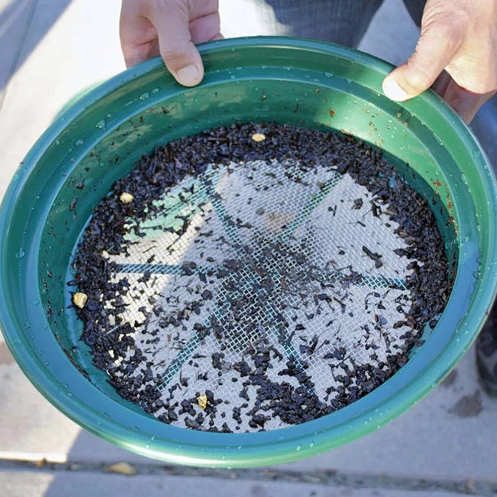 Detector_Hero-Gold Prospecting Classifier Set – 9 Stackable Sifting Pans-9pcsifterpans-2