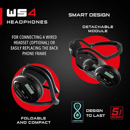 Detector_Hero-XP WS4 Wireless Headphones for XP DEUS Metal Detector-D09-xws4hp-2
