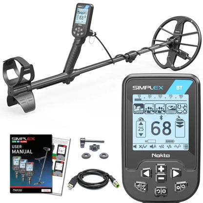 Detector Hero Nokta Simplex BT Waterproof Metal Detector with Bluetooth Connectivity-11000624 nga01