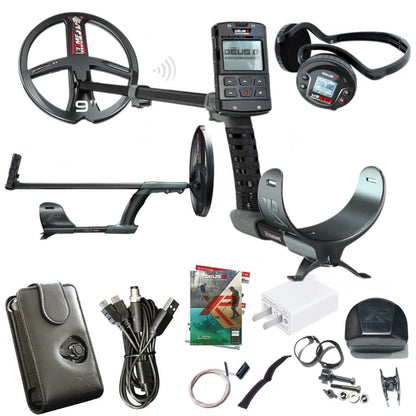 XP Deus II Stereo Full Kit With 9" FMF Coil, Remote Control & WS6-ST Headphones
