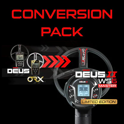 XP Deus II WS6 Master Metal Detector Conversion Pack with 9" FMF Coil for Deus & ORX