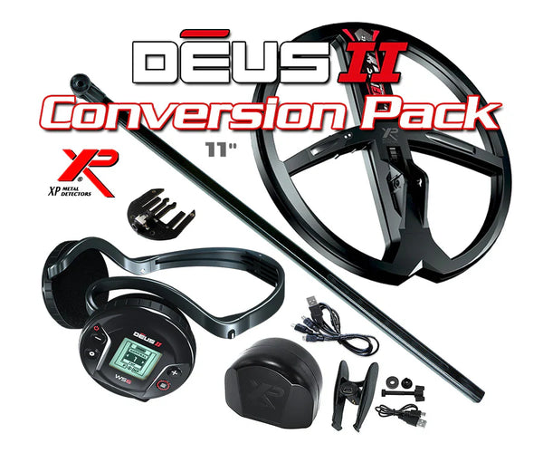 XP Deus II WS6 Master Metal Detector Conversion Pack with 11" FMF Coil for Deus & ORX