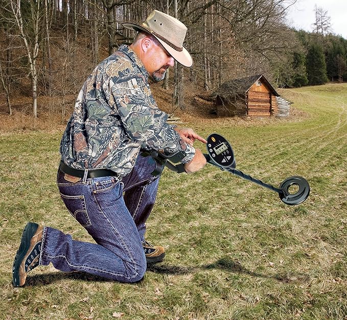 Bounty Hunter Discovery 1100 Metal Detector - VLF, 7” Waterproof Search Coil, Beginner-Friendly