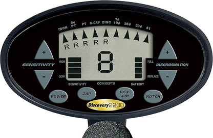 Bounty Hunter Discovery 2200 Metal Detector - 7” Waterproof Coil