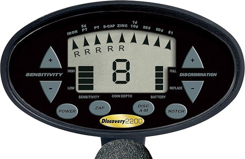 Bounty Hunter Discovery 2200 Metal Detector - 7” Waterproof Coil