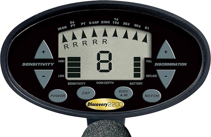 Bounty Hunter Discovery 2200 Metal Detector - 7” Waterproof Coil