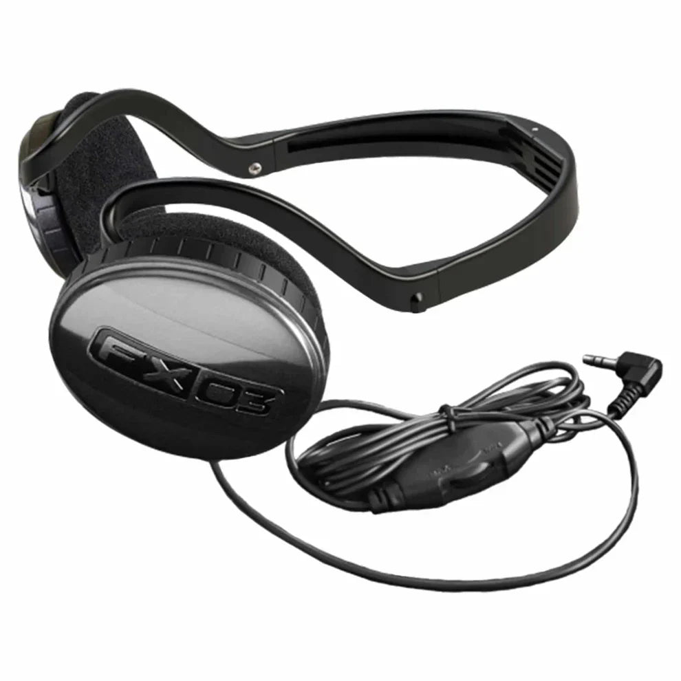 XP FX-03 Lightweight Foldable Headphones – Wired Audio with Volume Control for XP Detectors