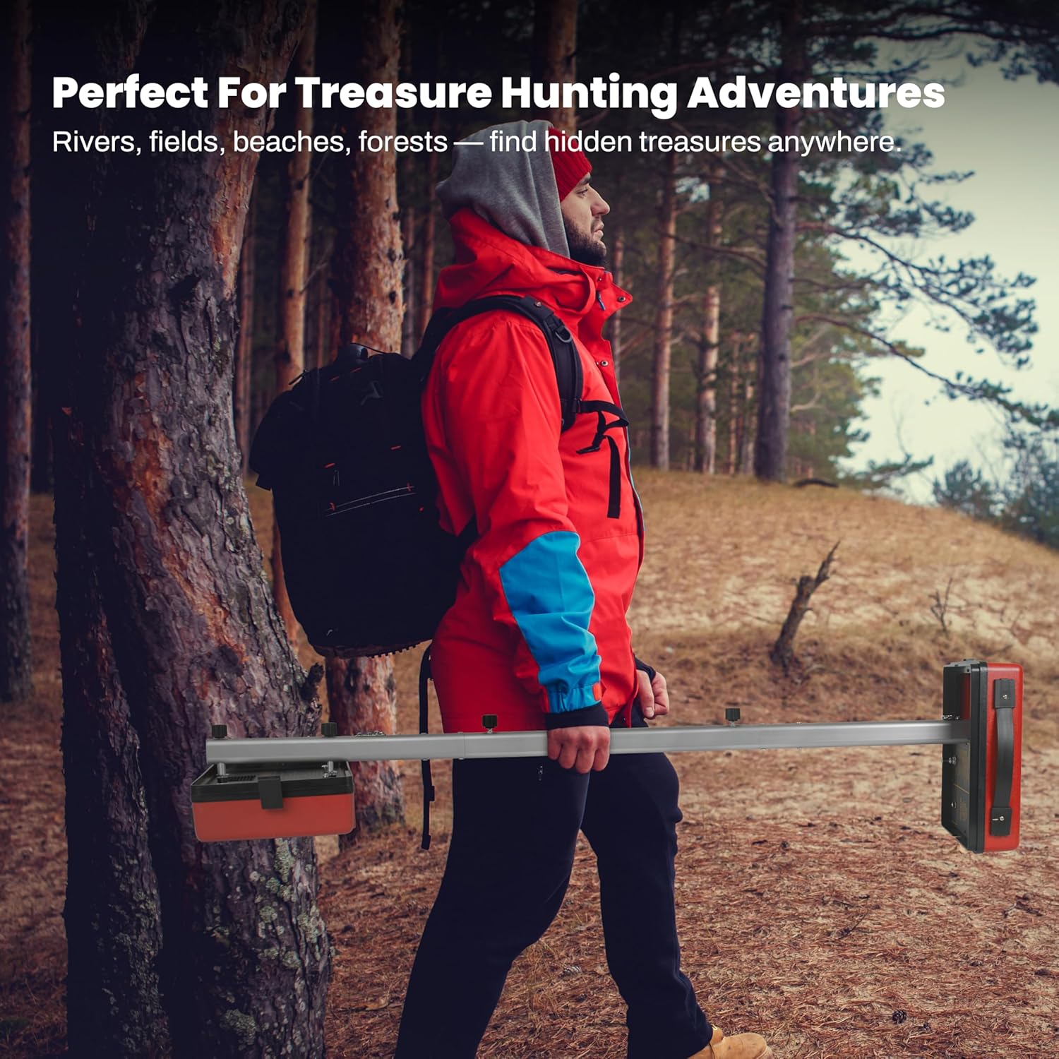 "Cache Finder Metal Detector - Perfect for Treasure Hunting"
