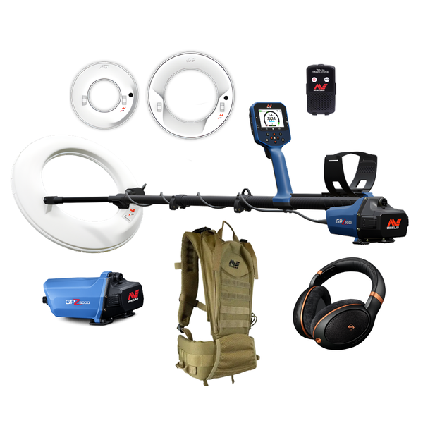 Minelab 3-Coil GPZ 8000 Gold Prospecting Detector  Z13, Z17 & Z18 Concentric Coils with GeoZVTâ¢ Technology