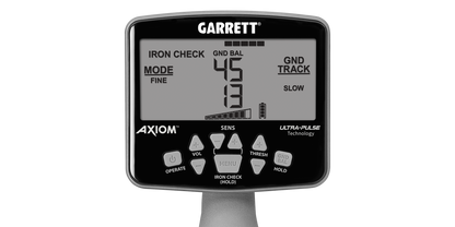 Garrett Axiom Lite Metal Detector – Gold Prospecting Pulse Induction with 11" Mono Coil – Standard Package