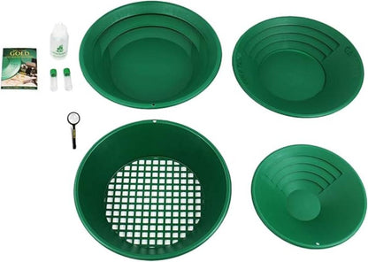 Garrett Deluxe Gold Pan Kit with Magnifier – Complete Prospecting Tool Set