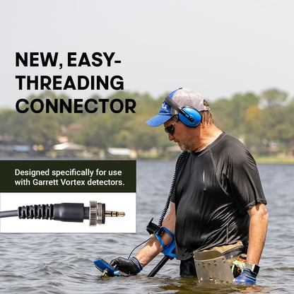 Garrett Vortex VX9 Metal Detector – Multi-Frequency Waterproof Detector with Submersible Headphones