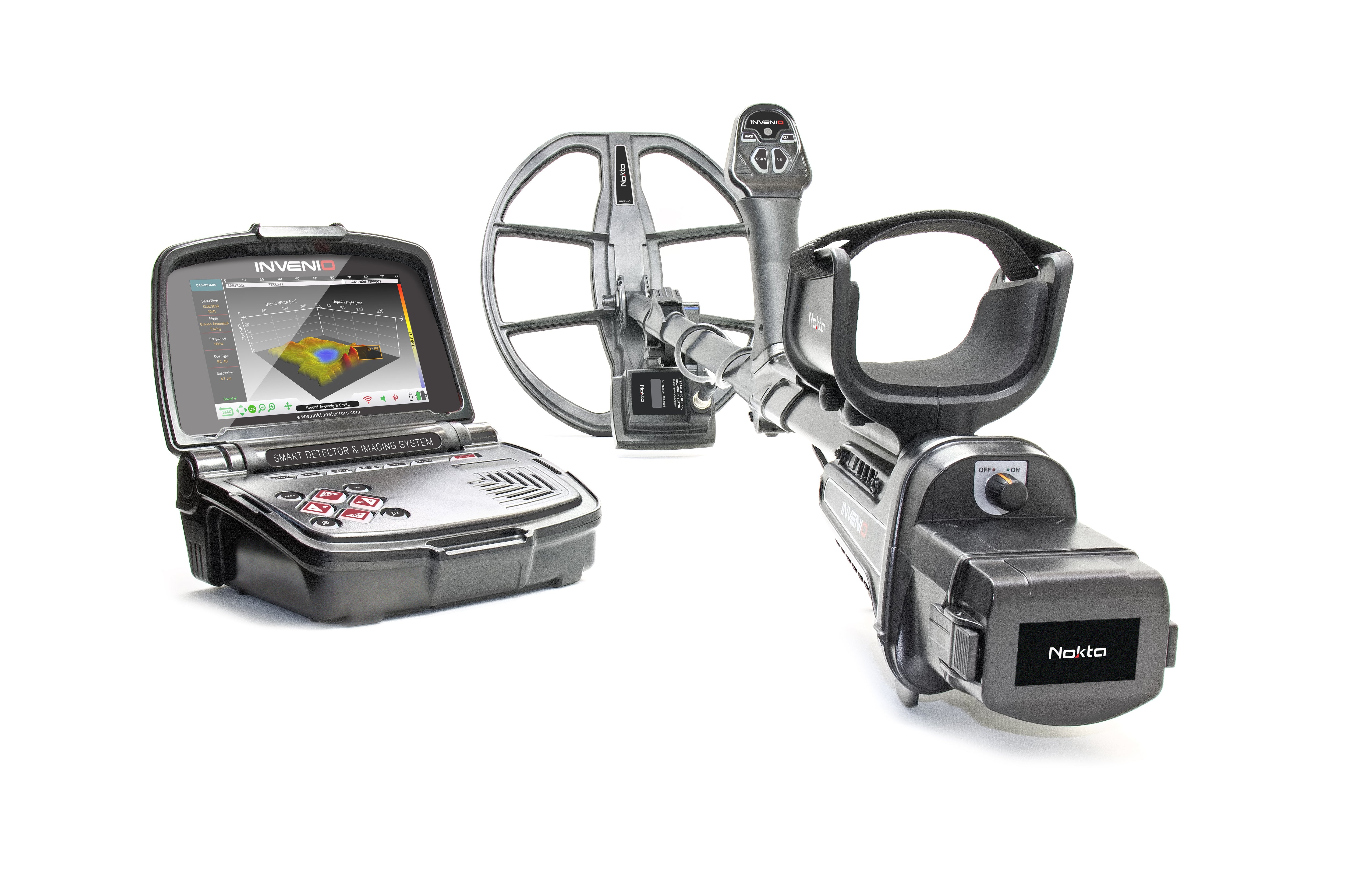 Nokta Makro Invenio Smart Metal Detector with 3D Imaging & Waterproof Coils