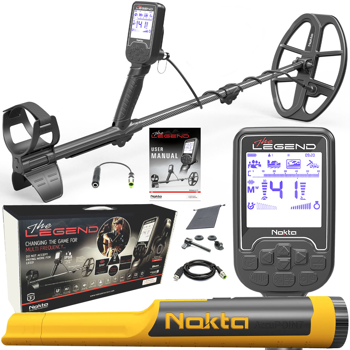 Nokta Legend Next-Gen Multi-Frequency Metal Detector