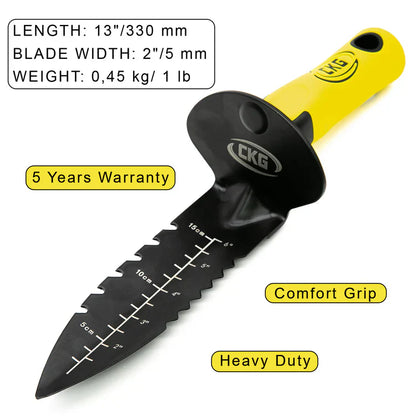 CKG Hand Digging Tool for Metal Detecting - Yellow Handle