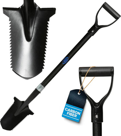 CKG Metal Detecting Shovel for Digging Targets - Carbon Fiber Handle