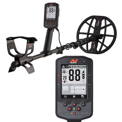 Minelab Manticore Metal Detector - Multi-Frequency, Waterproof, 3 Coil Package with M8 & M15 Coils, Pro-Find 40 & Padded Bag