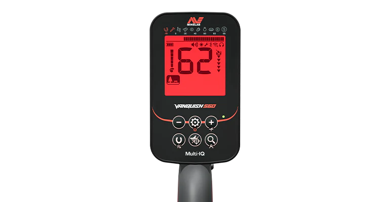 Minelab Vanquish 560 Pro Pack Multi-IQ Metal Detector with PRO-FIND 35 Pinpointer, Digging Tool, Finds Pouch & Gloves