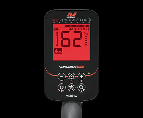 Minelab Vanquish 560 Pro Pack Multi-IQ Metal Detector with PRO-FIND 35 Pinpointer, Digging Tool, Finds Pouch & Gloves