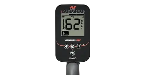 Minelab Vanquish 360 Adventure Pack Multi-Frequency Waterproof Metal Detector with PRO-FIND 35 Pinpointer, Digging Tool, Finds Pouch & Gloves