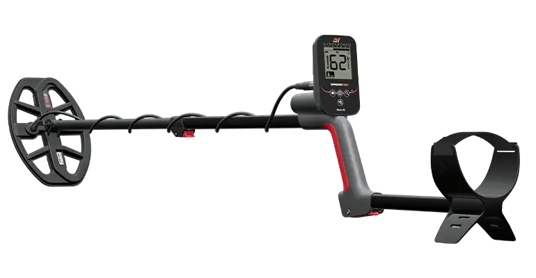 Minelab Vanquish 360 Adventure Pack Multi-Frequency Waterproof Metal Detector with Digger, Finds Pouch & Gloves