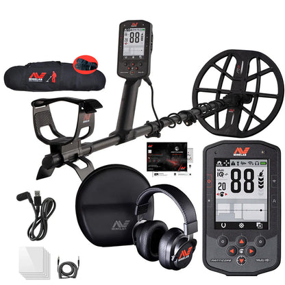 Minelab Manticore Waterproof Multi-Frequency Metal Detector with Padded Gear Bag