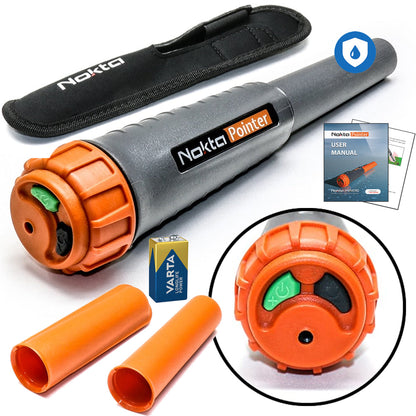 Nokta Legend "Next Generation" Multi-Frequency Waterproof Metal Detector with Wireless Headphones, 12"x9" LG30 Coil & Pinpointer