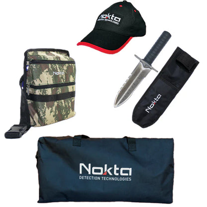 Nokta Score 2 Waterproof Multi-Frequency Metal Detector Beginner Pack with Free Accessories