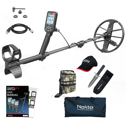 Nokta Simplex ULTRA Waterproof Metal Detector Serious Beginner Pack with Free Accessories