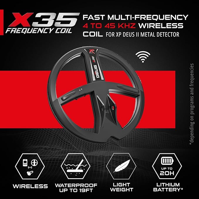 XP ORX Metal Detector with 9" Multi-Frequency Coil & Wired/Wireless Headphones