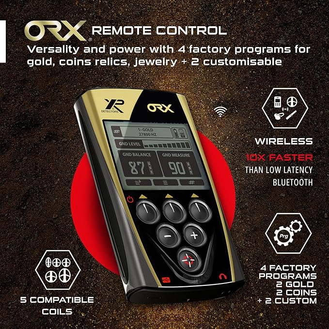 XP ORX Metal Detector with 9" Multi-Frequency Coil & Wired/Wireless Headphones